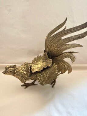 Vintage Brass Rooster